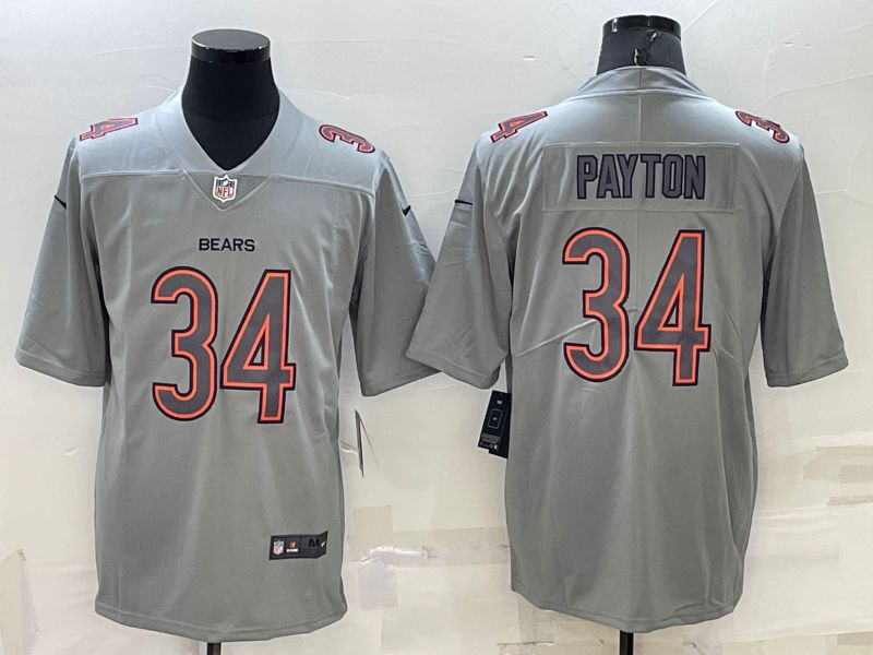 Men Chicago Bears #34 Payton Grey 2022 Nike Limited Vapor Untouchable NFL Jerseys